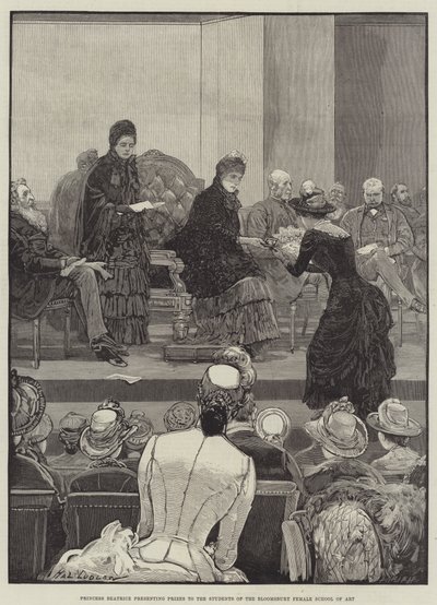 Princess Beatrice Presenting Prizes to the Students of the Bloomsbury Female School of Art by Henry Stephen Ludlow